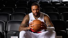 里拉德（Damian Lillard）參戰今年明星賽三分球大賽。（圖／美聯社／達志影像）