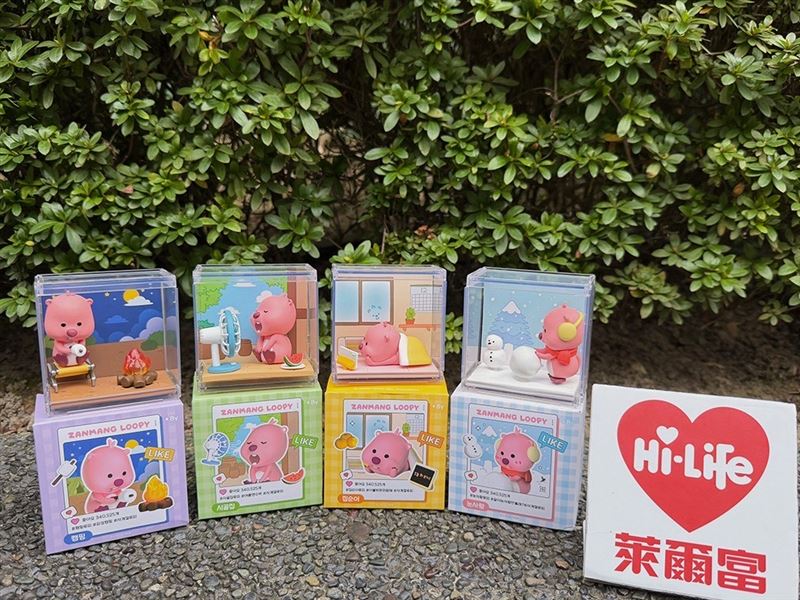 消費不限金額即可加購269元的ZANMANG LOOPY公仔（夏日微風露營棉花糖冬日雪人宅宅放空款）。（圖／品牌業者提供）