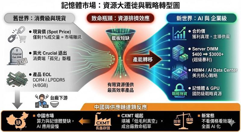 針對記憶體是否還能看現貨報價來評估類股基本面，前明星經理人粉專「萬鈞法人視野」給出答案。（圖／翻攝萬鈞法人視野粉專）
