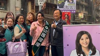 王世堅霸氣挺小師妹！領軍呂瀅瀅掃街拜票