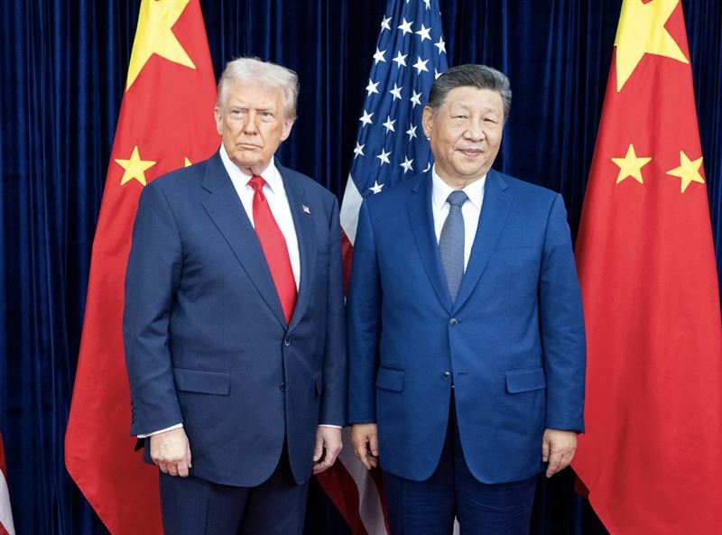 川普和習近平於去年在韓國會面後，計畫今年四月訪北京。（圖／翻攝自X平台 @cryptogoos）