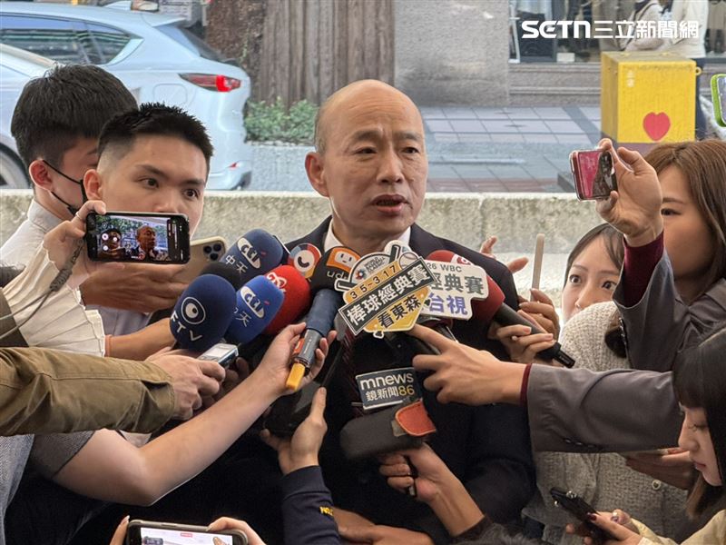 韓國瑜針對高金素梅遭搜索發表談話（圖／記者劉秀敏攝影）