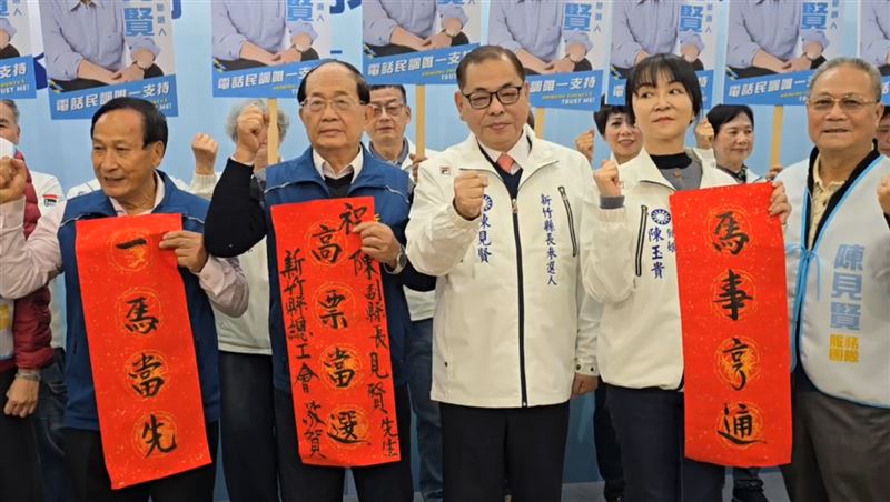 陳見賢對於徐欣瑩脫黨參選的傳聞，表示「不予置評」。（圖／翻攝畫面）