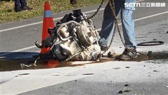 車撞成廢鐵「吐引擎」憲兵甩飛…倒地慘死