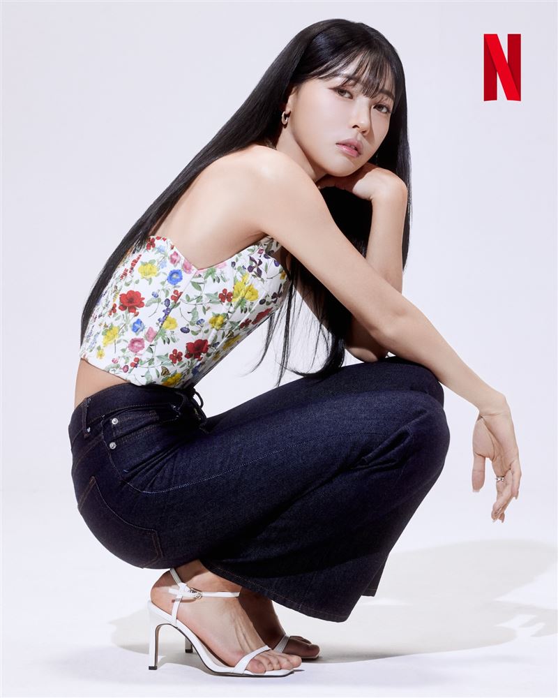 有「田徑女神」之稱的金珉志外型亮眼神似aespa隊長Karina。（圖／翻攝自IG @netflixkr）