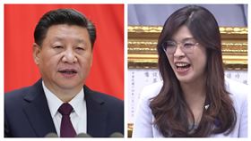 習近平、鄭麗文（組合圖／左圖翻攝自新華社、右圖為資料照）