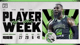 福爾摩沙夢想家洋將班提爾（Ben Bentil）獲得TPBL第17週單週最有價值球員。（圖／TPBL提供） 