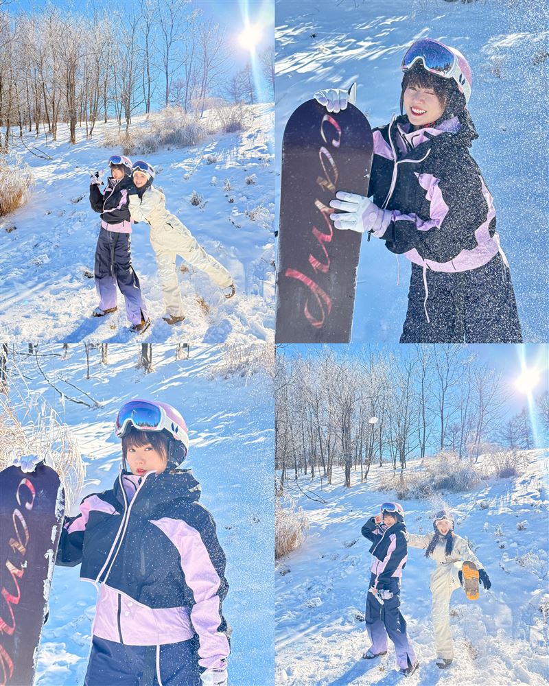 斐棋與好友在滑雪當下跌到懷疑人生。（圖／翻攝自IG @feichi1124）