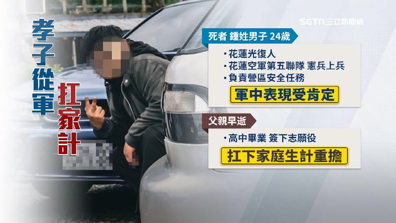 憲兵為分擔家計從軍　鄰居不捨：從小就乖