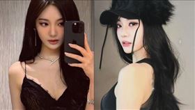 南韓女團aespa成員寧寧日前直播時突因外貌自嘲而關閉畫面。（圖／翻攝自寧寧IG）