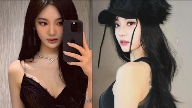 南韓女團aespa成員寧寧日前直播時突因外貌自嘲而關閉畫面。（圖／翻攝自寧寧IG）