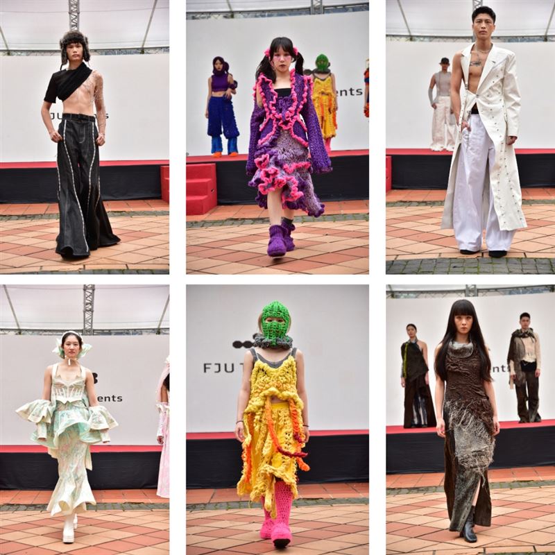 大學生活來了！輔大3/7舉辦開箱日12學院53系一次體驗，提前預約大學生活。圖為 織品服裝學系2025開箱日之FJU Talents動態秀。（圖／輔仁大學提供）