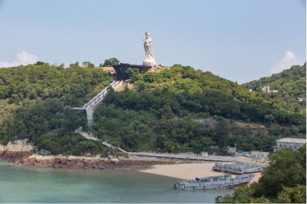 媽祖神像是馬祖地標。（圖／翻攝自交通部觀光署馬祖國家風景區管理處）