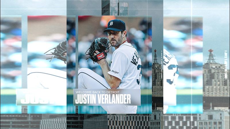 韋蘭德（Justin Verlander）1年約重返生涯發跡地老虎。（圖／翻攝自老虎推特）