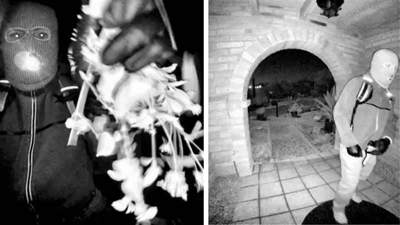 南西家門前攝影機畫面曝光。（圖／翻攝自X平台 @FBIDirectorKash）