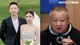 周遊阿姑與李朝永夫妻今（11）日出席「WANN STAGE 國際舞台」選美比賽，與藝人廖家儀、宣捷生技公司董事長宣昶有等人一同出席。（圖／記者鄭孟晃攝影）