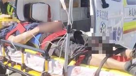 台中，混凝土車與機車，撞擊，2人慘捲車下遭輾，1死1傷，烏日，溪南橋(圖／翻攝畫面)