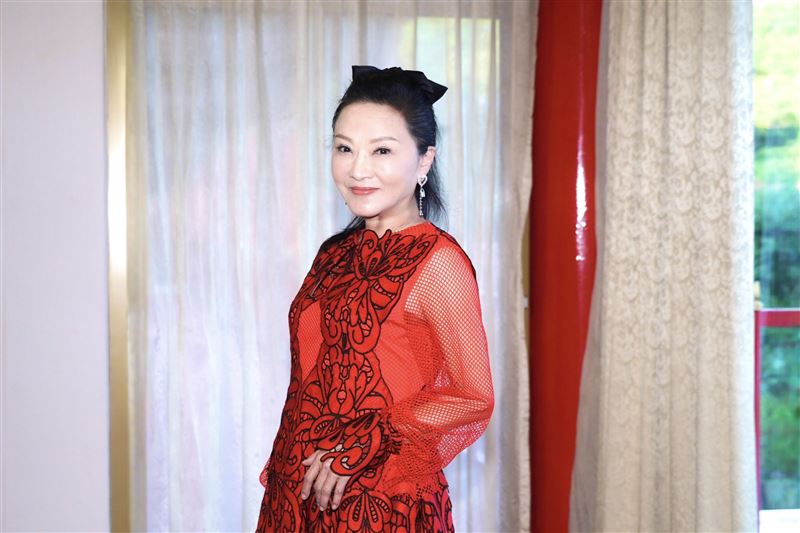 資深女星林秀芳過年到溪頭玩。（圖／記者趙于瑩攝影）