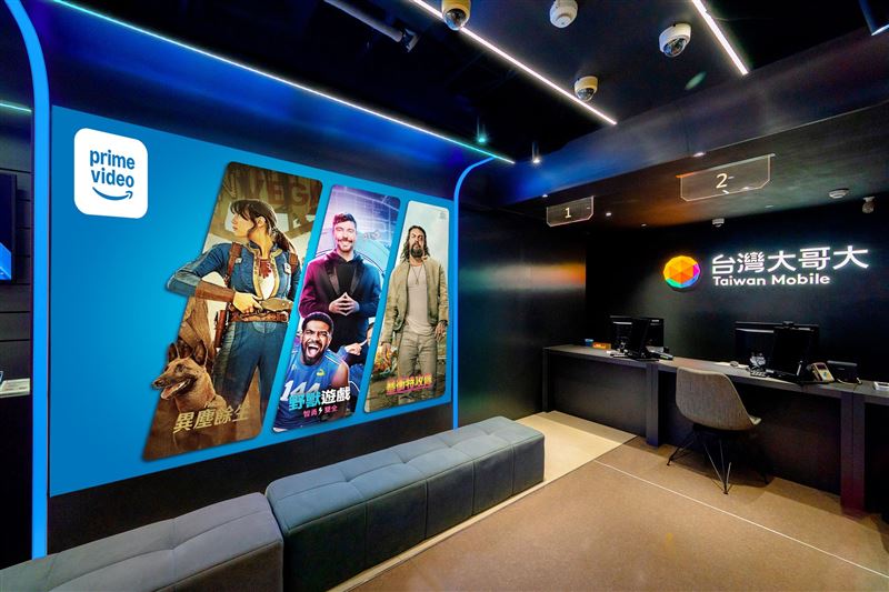 台灣大西門町門市以Prime Video《異塵餘生》、《野獸遊戲》等熱門作品打造體驗區。（圖／電信業者提供）