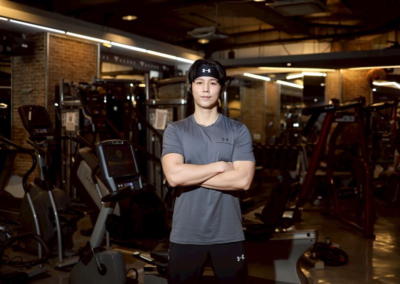 林禹去年潛沉接手健身房業務。（圖／記者鄭孟晃攝影）