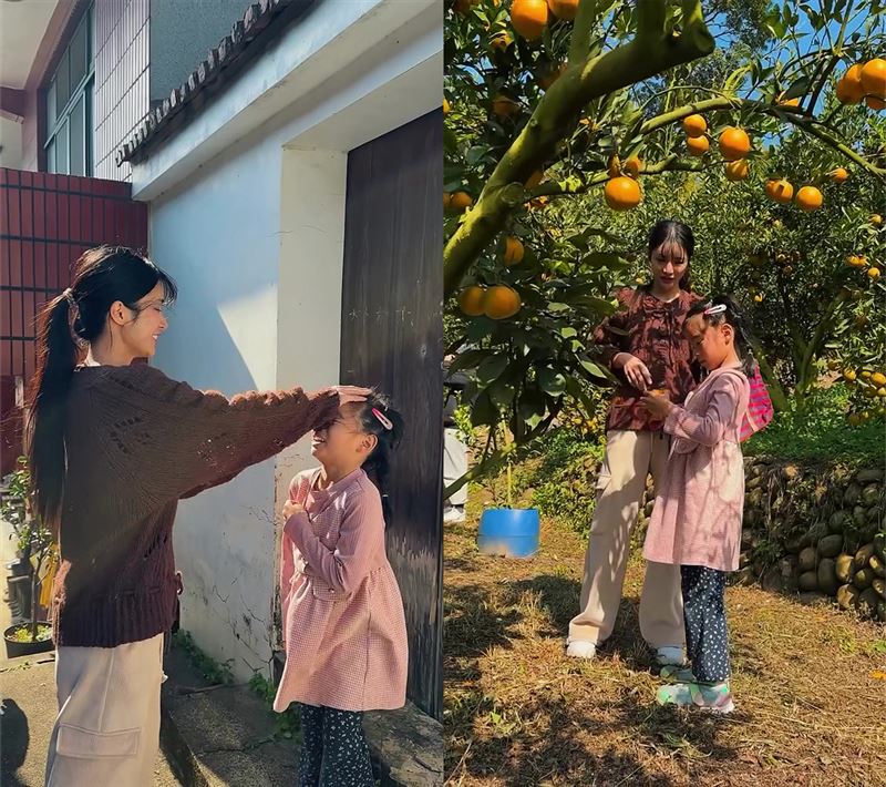 林岱縈喜歡陪家裡的小孩玩，有時妹妹會特地帶小朋友去跟小阿姨玩。（圖／翻攝自IG @daiying0）