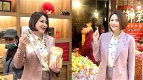 農曆新年，國民黨立委陳菁徽親自走訪迪化街年貨大街。（圖／陳菁徽國會辦公室提供） 