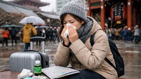 日本,感冒,流感。（圖／AI製圖）