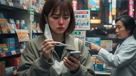 日本,感冒,流感。（圖／AI製圖）