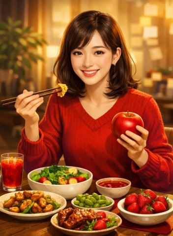 穿搭方面，可優先選擇木色系與火色系單品。（圖／AI製圖）