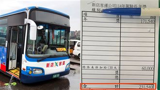 獨／新店客運駕駛年終領23萬　業者證實
