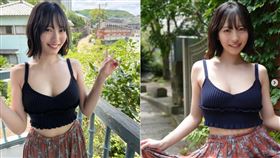 AV女優塔乃花鈴所有的片子在片商官網都消失，AV達人一劍浣春秋指出原因，就是拍A片的事被親人抓到了。（圖／翻攝自塔乃花鈴IG）