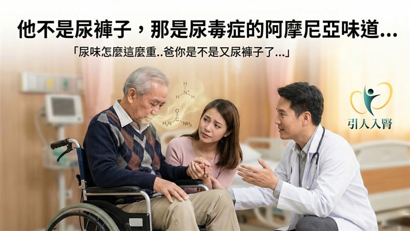 醫師林軒任表示，有時患者並未失禁，而是尿毒症產生的阿摩尼亞味道。（圖／林軒任醫師授權提供）