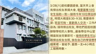 對話曝！高中「徵女學生」伴遊…市府回應