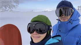 劉嘉玲梁朝偉夫妻倆是滑雪愛好者。（圖／翻攝自IG）