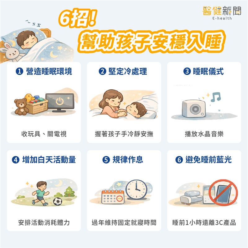 過年熱鬧孩子吵著不睡覺？「６招」幫助孩子安穩入睡
