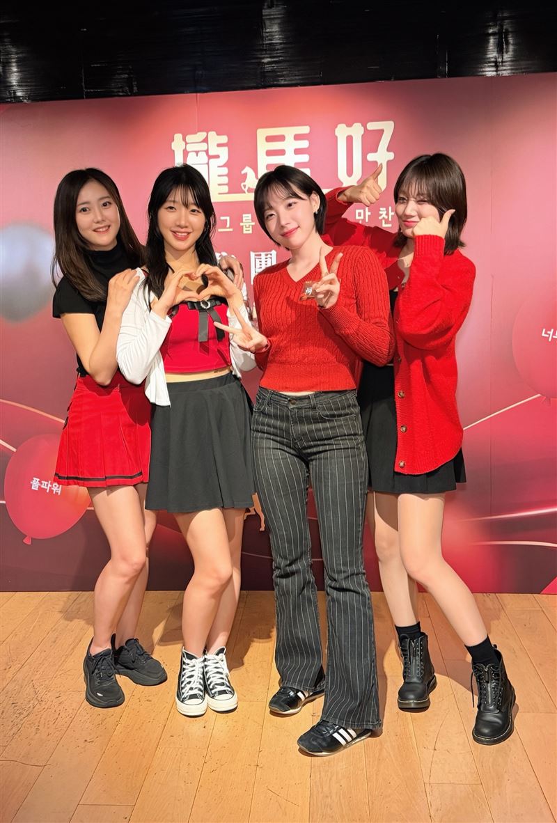 鄭多惠（左起）帶領韓籍女神們來台發展，同時也深受各韓職球團信任。（圖／記者蕭翰弦攝影）