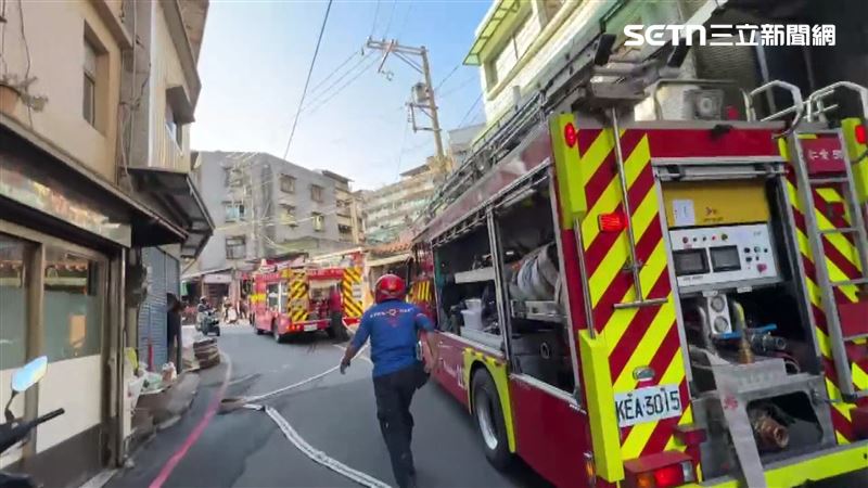 基隆市通仁街一處民宅驚傳氣爆