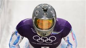 烏克蘭冬奧鋼架雪車選手赫拉斯克維奇，因堅持佩戴紀念戰亡隊友圖像的頭盔，遭取消參賽資格。（翻攝自Vladyslav Heraskevych／X平台）