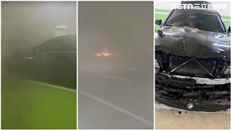 BMW停地下室離奇自燃釀火災！急疏散144人