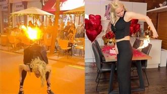 有片／火辣魔術師吞火球　驚現臀部噴火機