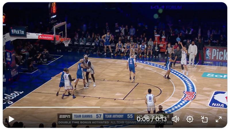 林書豪名人賽飆進「8分彈」殺死比賽。（圖／翻攝自NBA X）