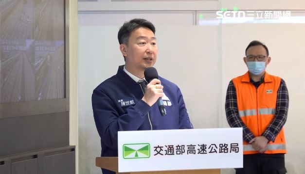 陳世凱陪同卓榮泰視察交通部高速公路局北區交通控制中心（圖／翻攝畫面）