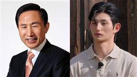 《單身即地獄5》李省勳（右）遭爆出爺爺是南韓前總統李明博（左）。（圖／翻攝自網路、Netflix）