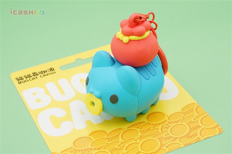 咬錢咖波公仔icash2.0。（圖／愛金卡公司提供）