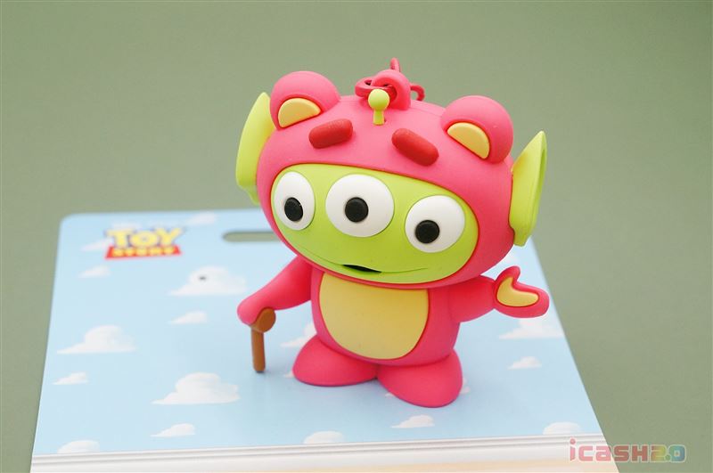 玩具總動員系列－熊抱三眼怪 icash2.0。（圖／愛金卡公司提供）