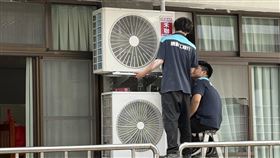 新竹縣警察局,冷氣,備勤,空調（圖／新竹縣查局提供）