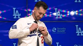 塔克（Kyle Tucker）以4年2.4億美元加盟衛冕軍道奇。（圖／路透社／達志影像）