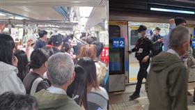 西門往龍山寺捷運驚魂！長者揮傘引發「大逃殺」，北捷：誤會一場已排除。（圖／翻攝自Threads @rwindance）