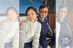 長榮大學已婚副教授張振平（右）偷吃小30歲的Ａ小姐（左），2人還拍下甜蜜合照。（讀者提供）