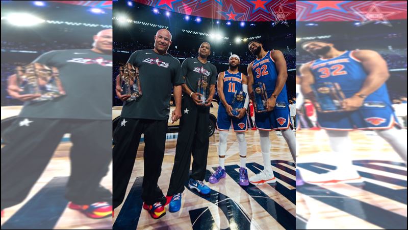 「尼克隊」奪下明星賽投籃大賽冠軍。（圖／翻攝自尼克 X）